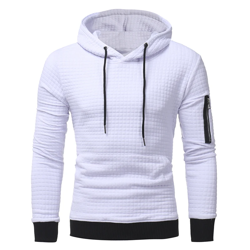 

Casual Sweatshirts Men's Solid Pullovers New Fashion Men Casual Hooded Sweater Autumn Winter Warm Male Clothes Slim Fit Jumpers