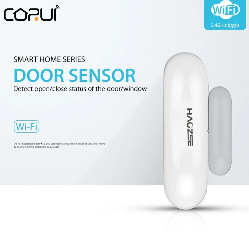 

CoRui Smart Wifi Door And Window Entry Sensor Smart Home Security Alarm System NAS-DS01W Burglar Home Security Warning System