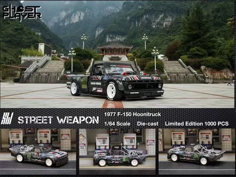 

**Preorder** Street Weapon 1:64 Hoonitruck Ken block TIANMEN MOUNTAIN 1977 F-150 Model Car