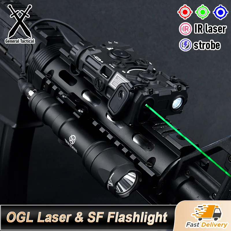 WADSN Тактический OGL Red Dot Зеленый Синий ИК-лазер SF M300A M600C Фонарик Стробоскоп