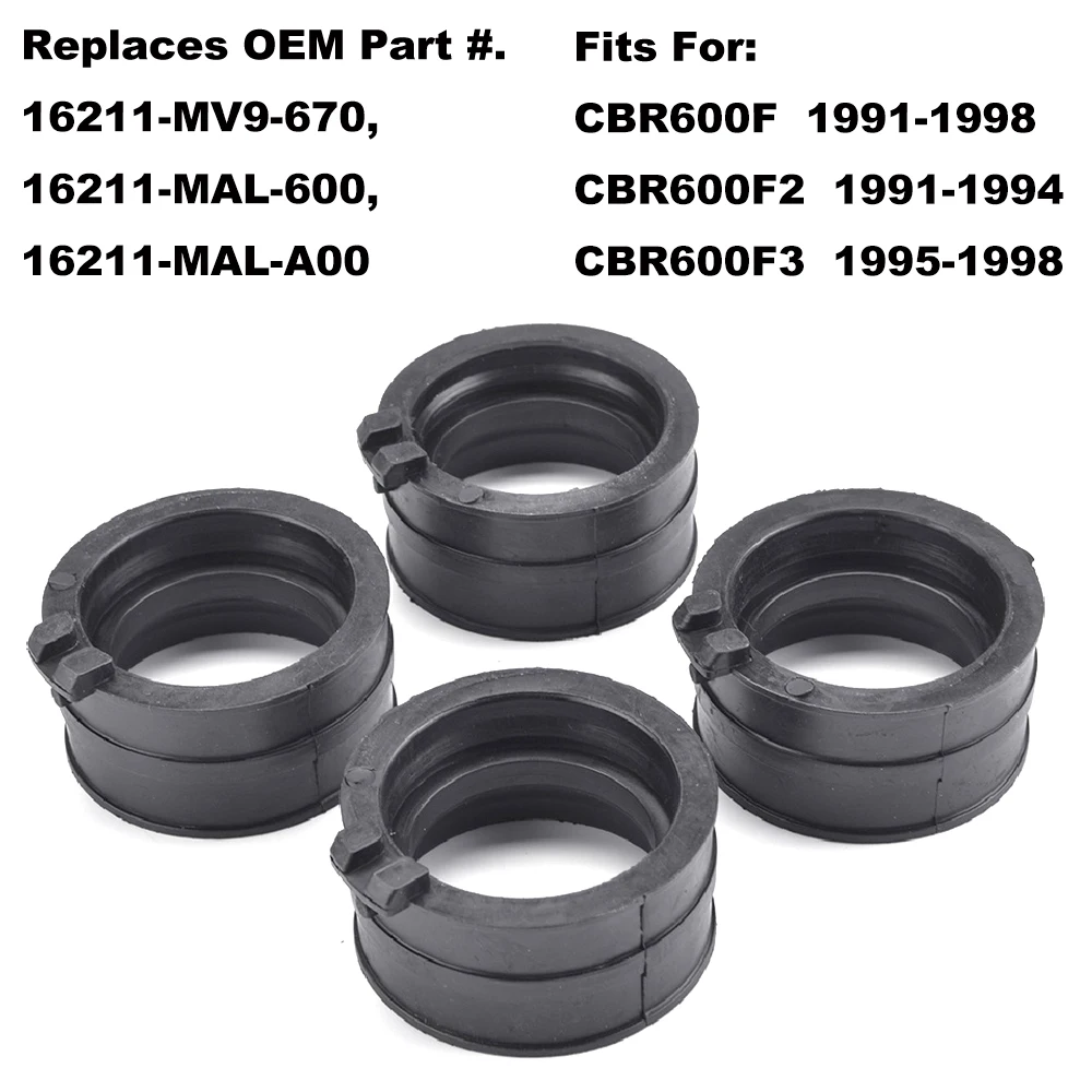Впускной коллектор карбюратора для Honda CBR600F 1991-1998 CBR600F2 CBR600F3 изоляторы сапог арт. OE