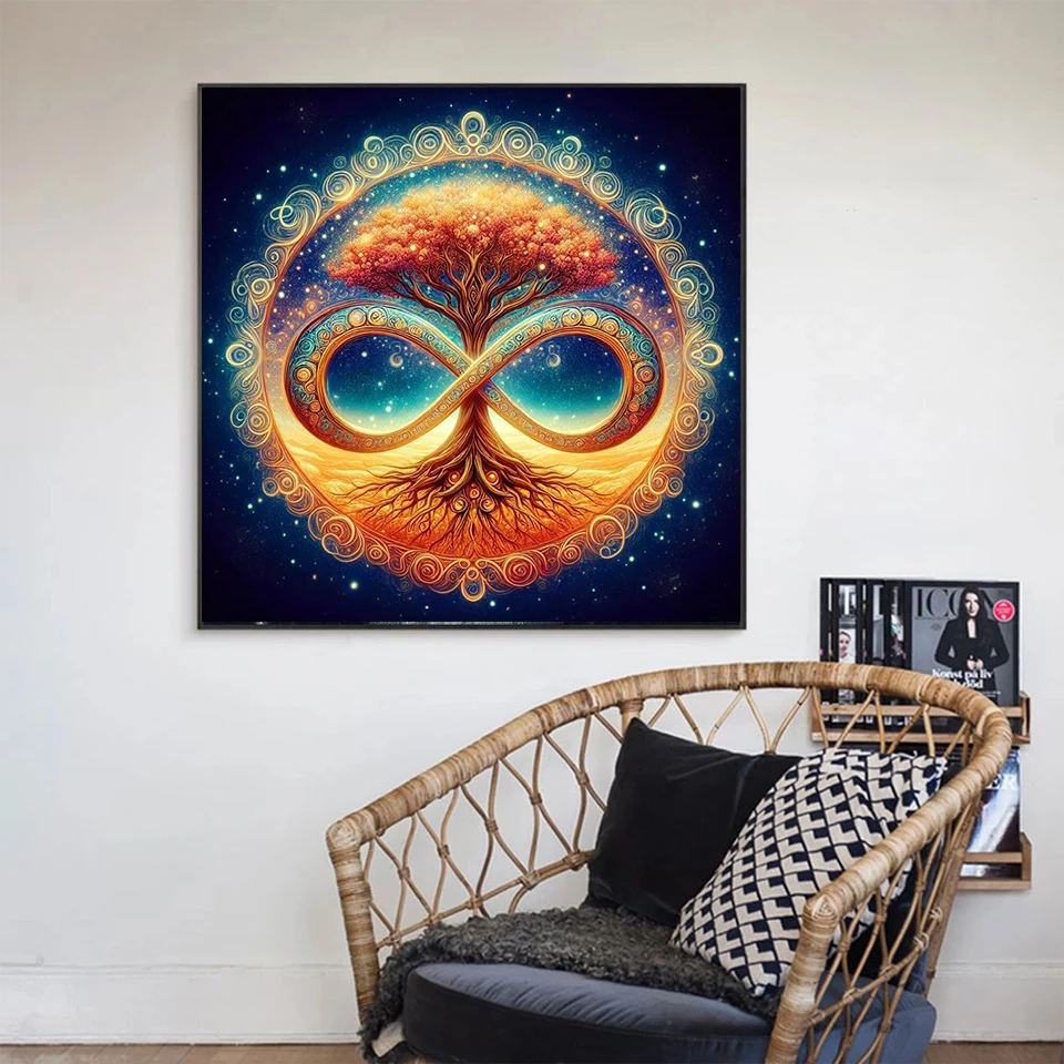 5d Diy Алмазная картина Бабочка Символ Бесконечности Мозаика Вышивка крестиком