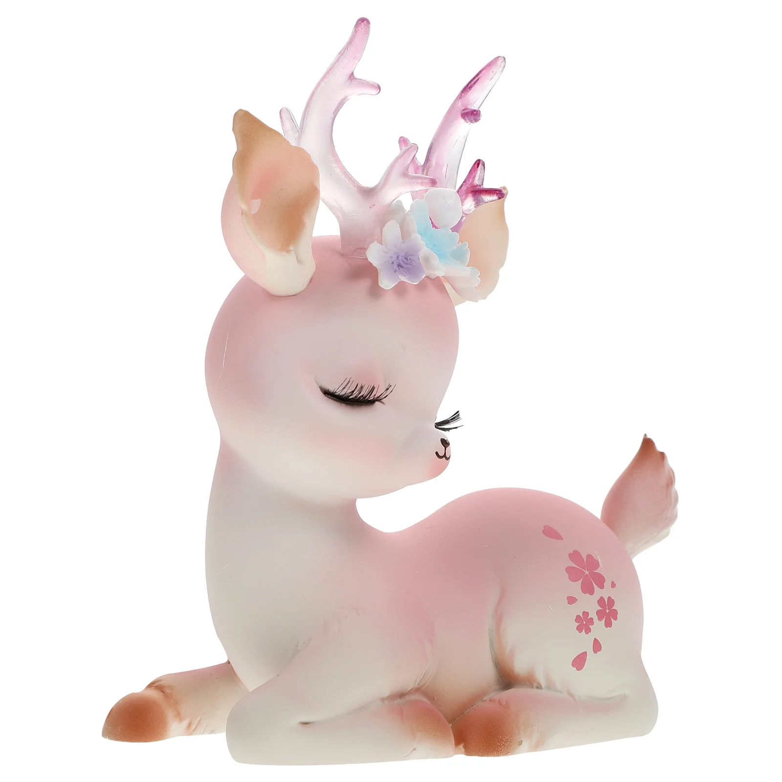 

Deer Decoration Fawn Desktop Ornament Resin Mini Crafts Shape Reindeer Sculpture Statue Sika Figurine Figurines Adornment