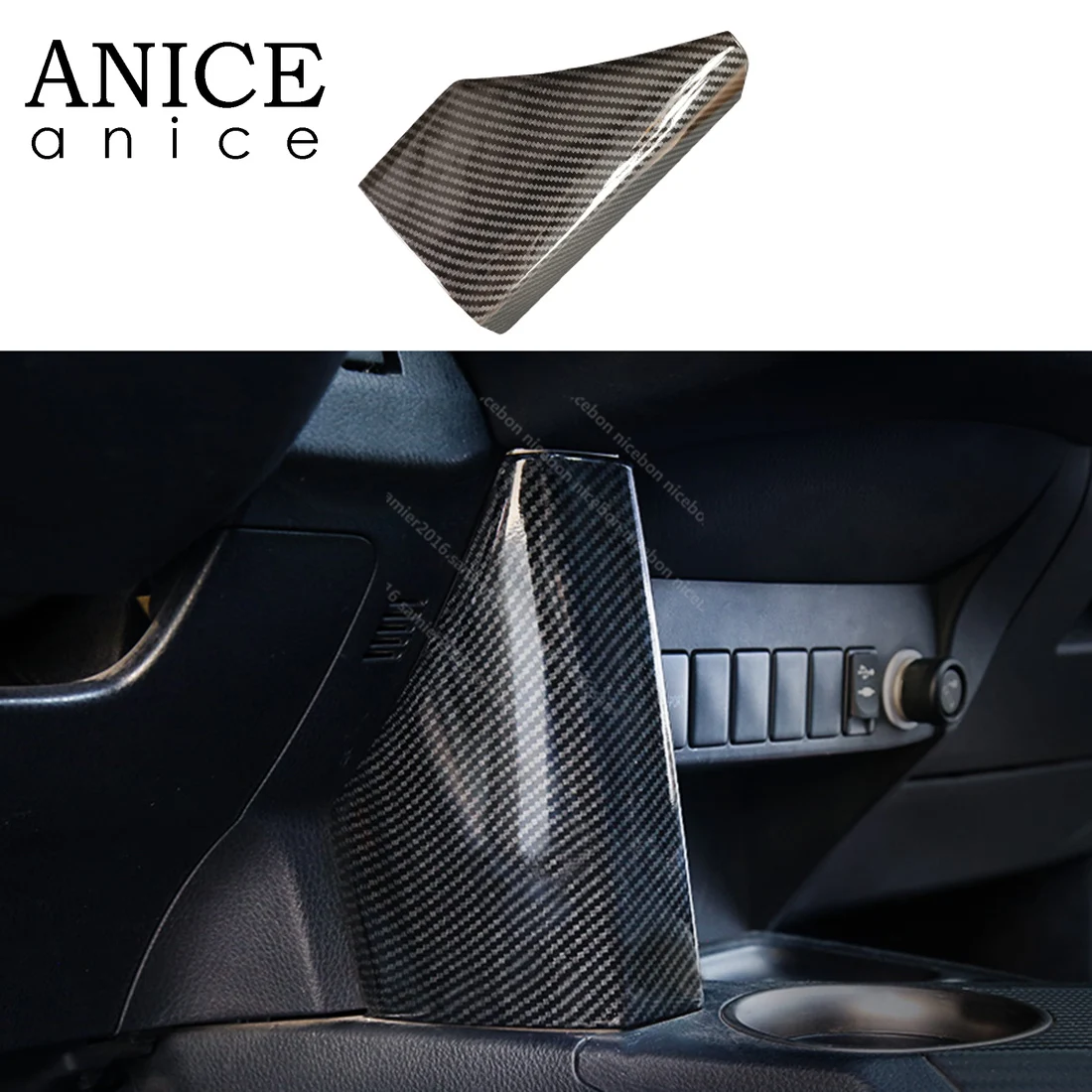 Углеродное волокно цветной центральный рычаг переключения передач боковая