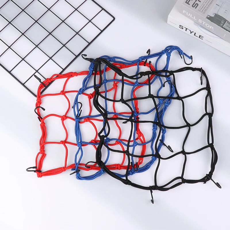 

Motorcycle Luggage Net Helmet Mesh Pocket Fuel Tank Mesh Cover Miscellaneous Mesh Cover Elastic Mesh Rope 30 * 30CM