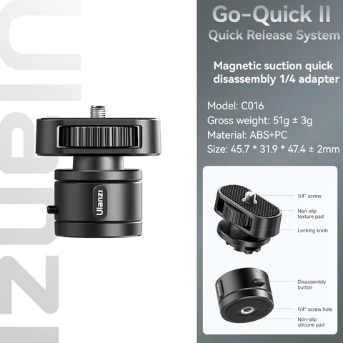 Набор быстросъемной системы Ulanzi Go-Quick II