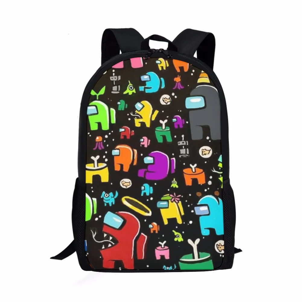 HaoYun Cartoon Kids School Backpack AMONG-US Anime Pattern Toddlers School Bags 3D Print Design Children's Travel Bags