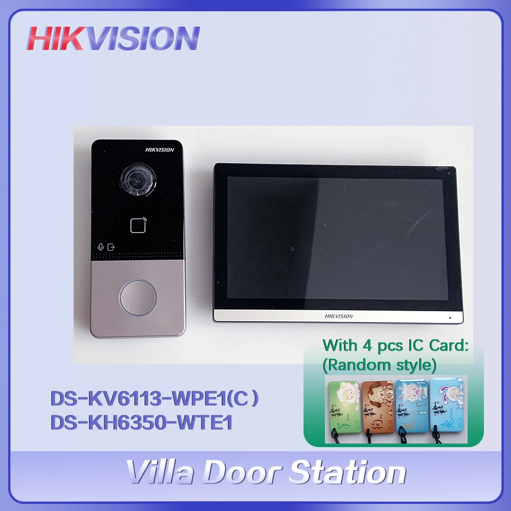 

HIKVISION Video Intercom DS-KV6113-WPE1(C) DS-KH6320-WTE1 DS-KH6350-WTE1 IP WIFI Door Station POE 7inch Doobell Monitor