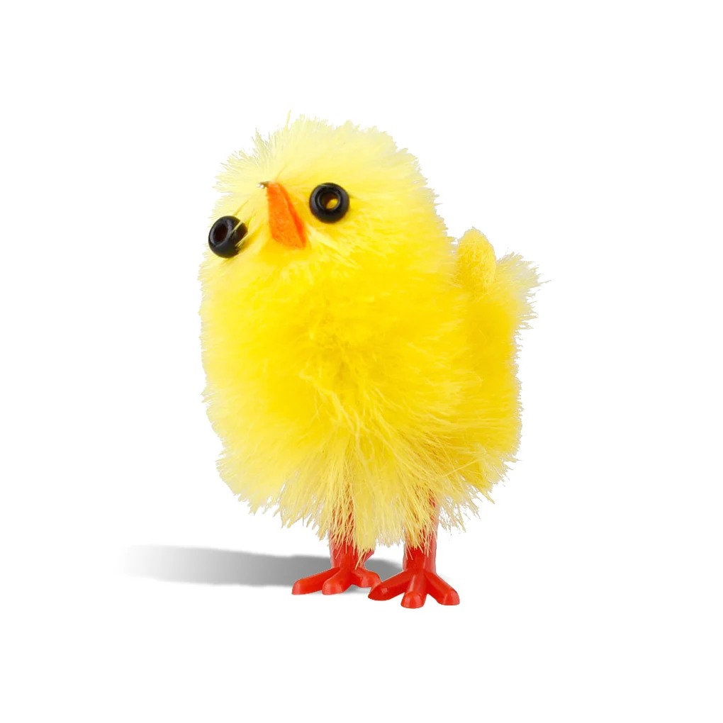 

60 штук пасхальные цыплята ремесло курица химическое волокно дисплей детский праздничный Декор для дома и общежития детский орнамент