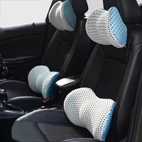 breathable memory cotton physiotherapy lumbar pillow waist for car seat back pain support cushion sleep bed office chair driving