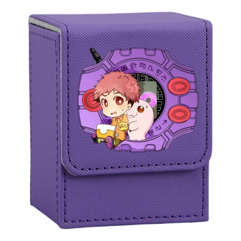 Фото Digimon Adventure Yagami Taichi Card Case Yamato Takenouchi Koromon Diy Кожаные фигурки героев Аниме Коллекция игр Коробка №4