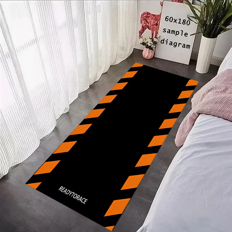 

Мотоциклетный ковер, гаражный коврик, гоночный крутой мото-дисплей, коврик для дисплея мотоцикла, противоскользящий домашний декор, длинная полоса, индивидуальный ковер