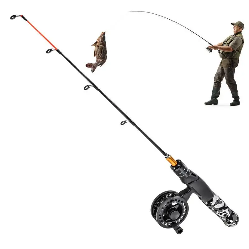 

Winter Fishing Rod Set Outdoor Sports Mini Feeder Telescopic Fishing Pole Compact Tackle Travel Freshwater Bag Wheel Tackle Kit