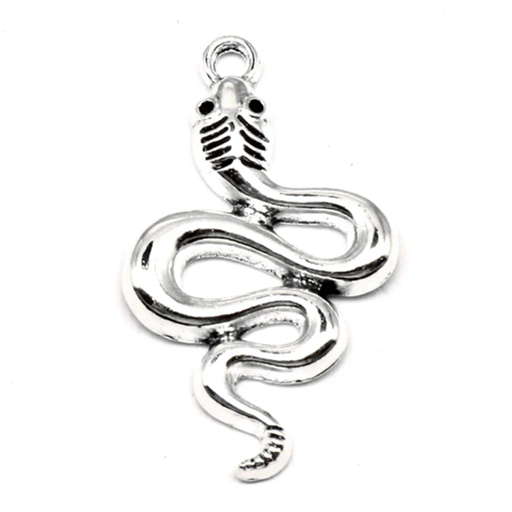 

Snake Charm For Making Jewelry Diy Finding 40pcs 18x30mm
