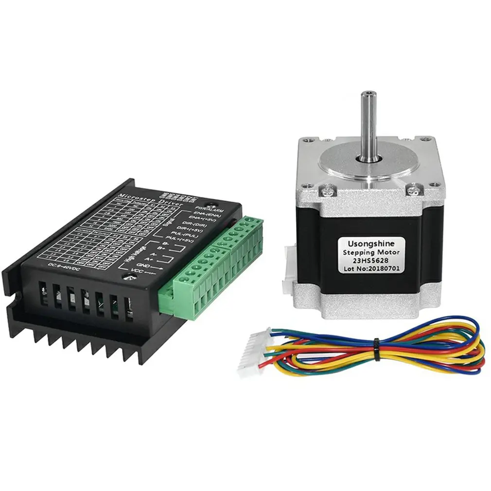 

Stepper Motor 57hs112 Tb6600 23HS5628 2.8A With TB6600 4A Stepper Motor Driver NEMA17 23 For CNC And 3D Printer
