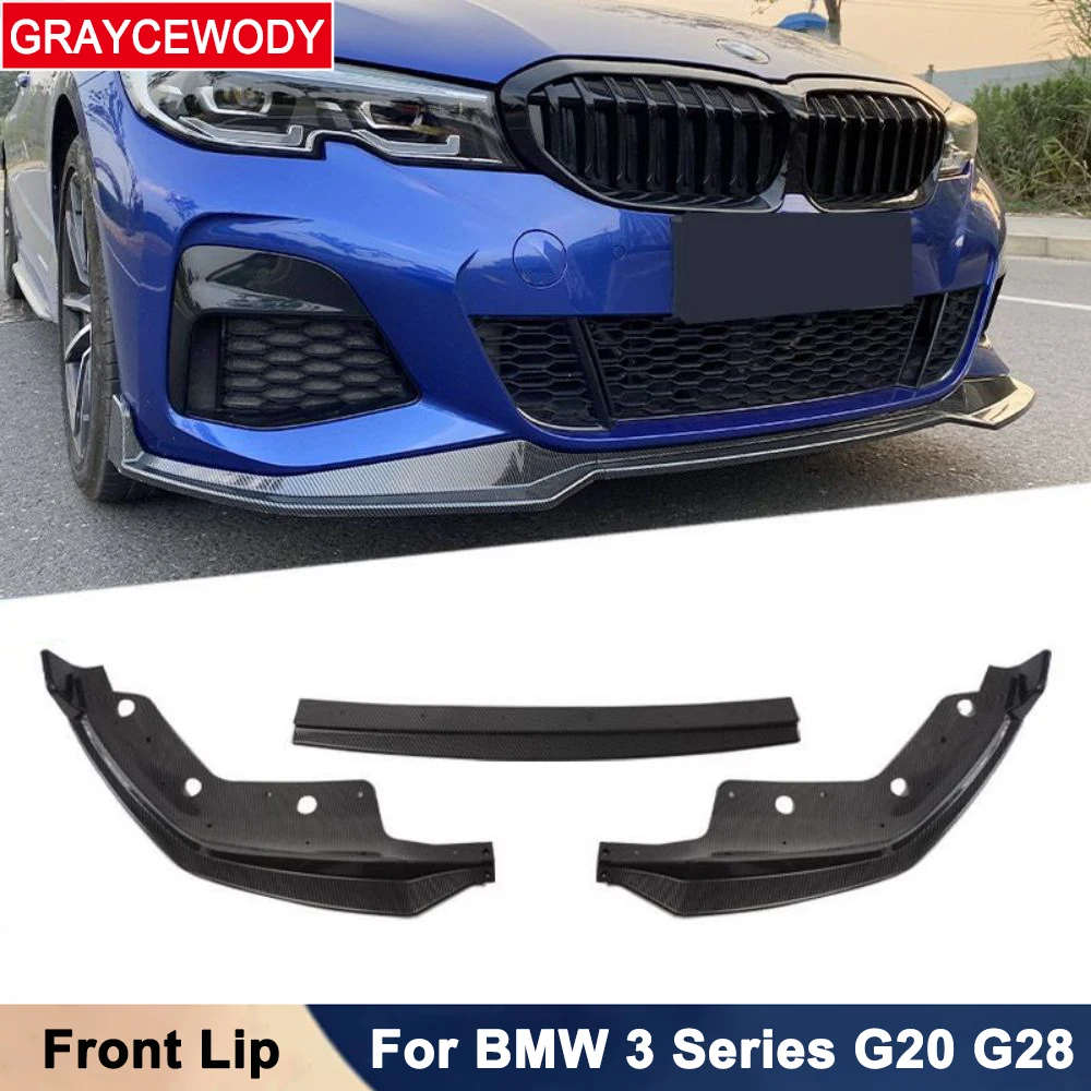 

CF шаблон MP стиль передний бампер губа кузов комплект для BMW G20 G28 2018-2022 модификация стайлинга