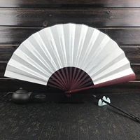 folding fan hand silk cloth diy chinese folding fan wooden bamboo antiquity fold fans diy calligraphy painting decor
