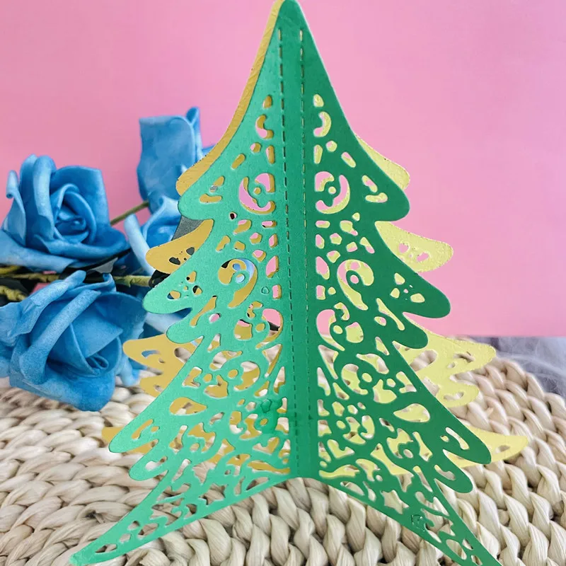 3D украшение в виде рождественской елки штампованные металлические штампы для