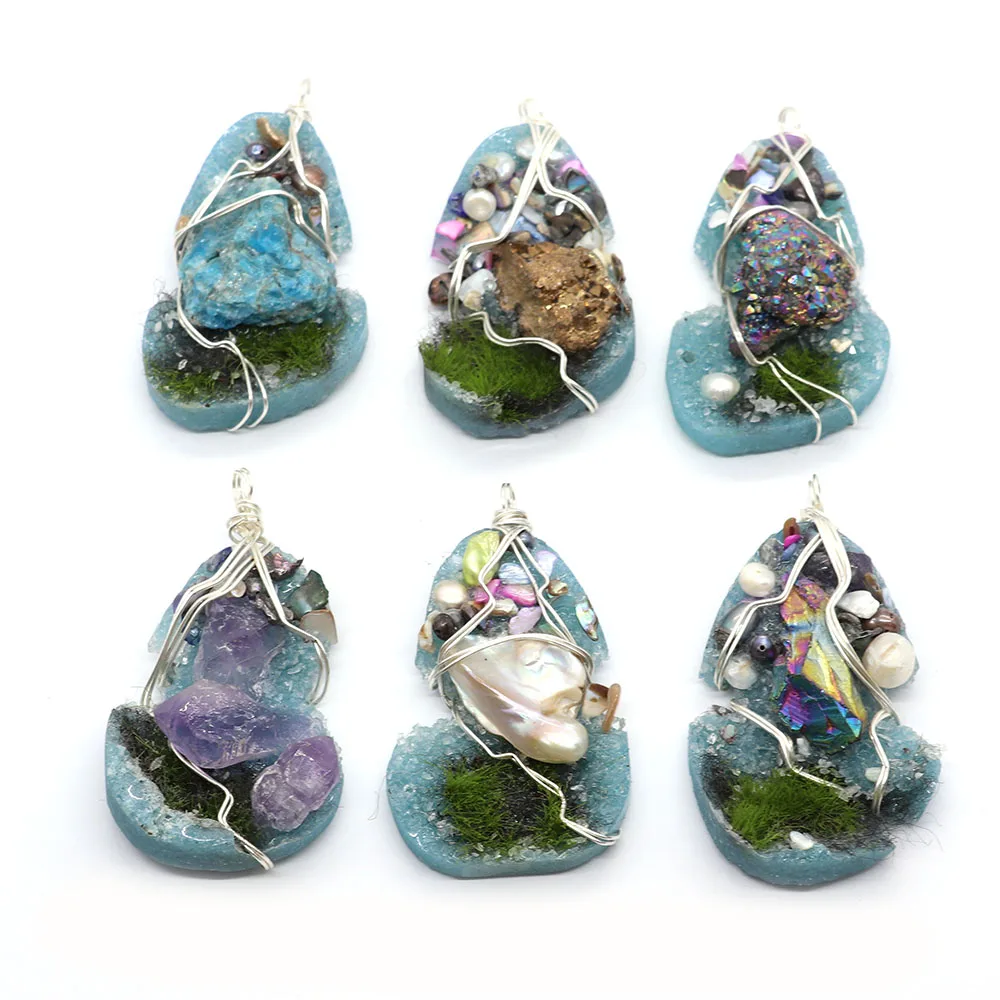

Exquisite Colorful Crystal Drop Shape Pendant 30-70mm For DIY Making Men's and Women's Charm Fashion Necklace Earring Accessorie