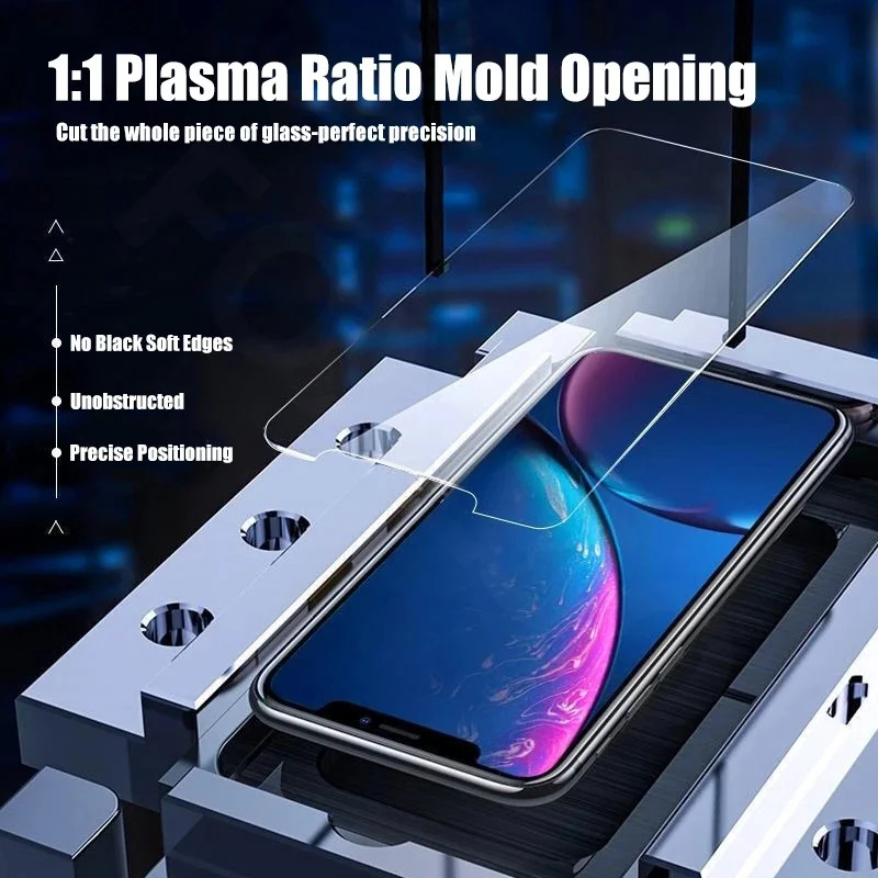 4 шт. Защитное стекло для iPhone 11 12 13 Pro Max 6 7 8 Plus X Xs XR закаленное |