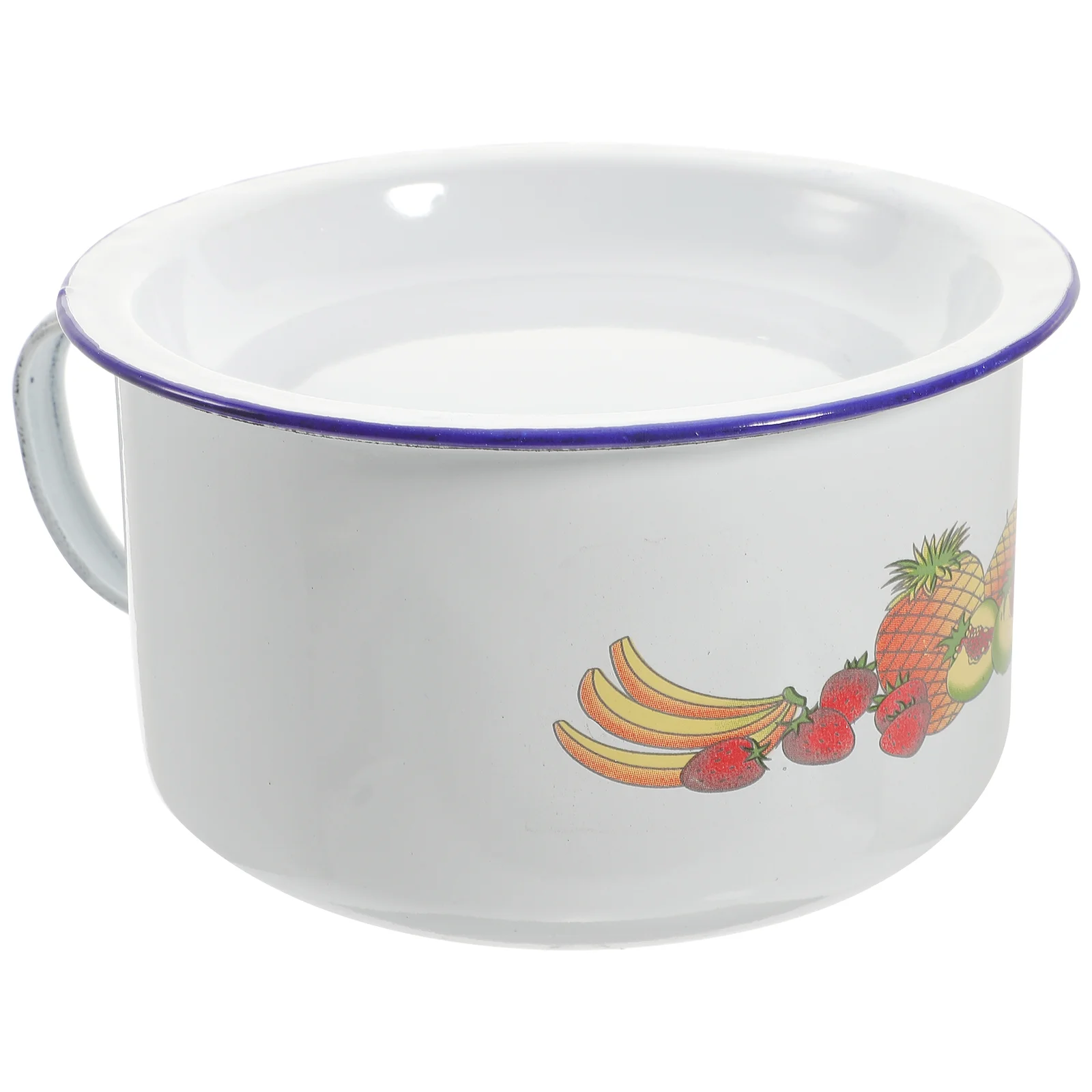 

Ceramic Coffee Travel Mug Enamel Snack Cup Retro Style Lard Bowl Salad 17.5X14.5X10CM Enameled Noddle Simple