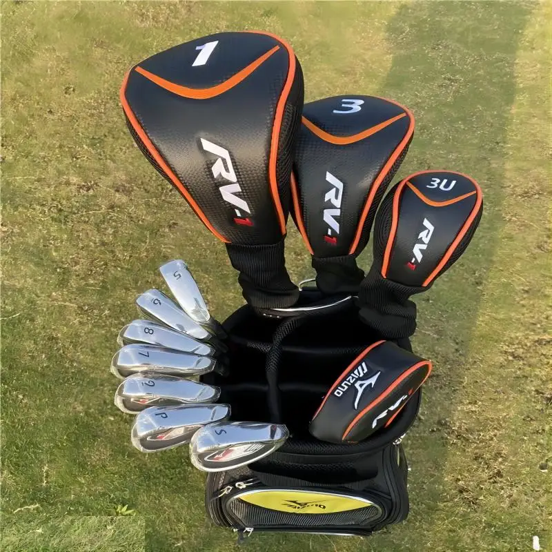

MIzuno RV-1 New style men's golf clubs t Graphite shaft 11pcs/set golf driver fairway wood irons and putter full set with bag