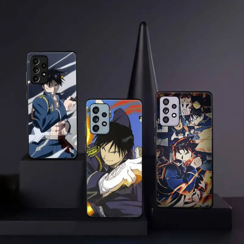 

Fullmetal Alchemist Roy mustang Phone Case For Samsung galaxy A S note 10 12 20 32 40 50 51 52 70 71 72 21 fe s ultra plus