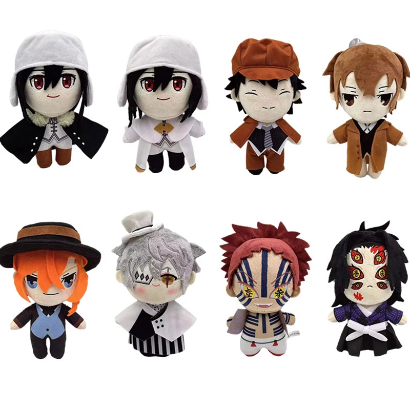 

8Pcs/Set Anime Bungo Stray Dogs Plush Gogol Fyodor Fyodor Dostoyevsky Doll Toy Cosplay Chuya Stuffed Soft Toy Gift For Kids