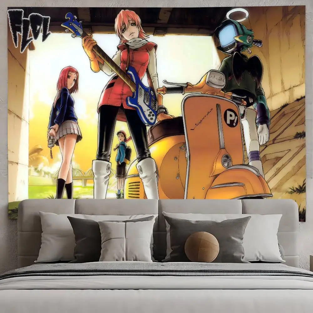 Фото Аниме Flcl фон для фотостудии открытый дом вечерние украшения фото фон занавеска назад падение №2