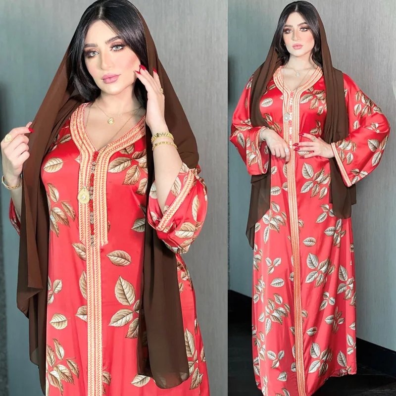 Eid Satin Abaya Dubai Turkey Muslim Long Dress Islam Maxi Dresses Abayas For Women Djellaba Robe Longue Femme Musulmane Vestidos