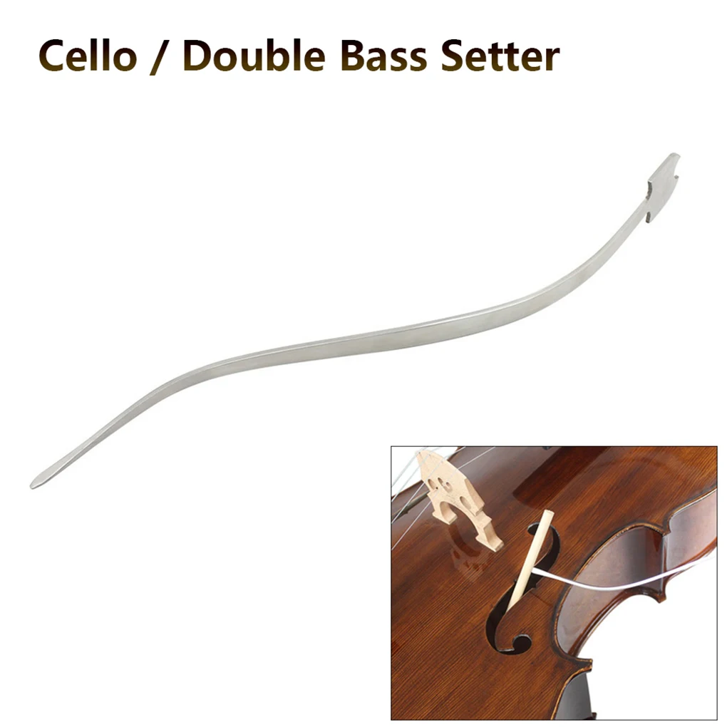 

Cello Sound Post Setter Double Bass Sound Post Stainless Steel Adjuster Setting Tool Music Instrument Accessories