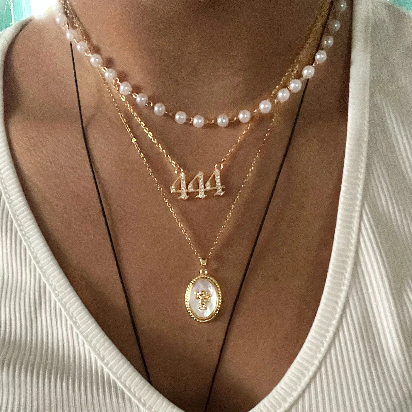 

Trend 111 222 333 444 Angel Number Necklace 555 666 777 888 999 Pendant Stainless Steel Chain Choker Necklaces For Women