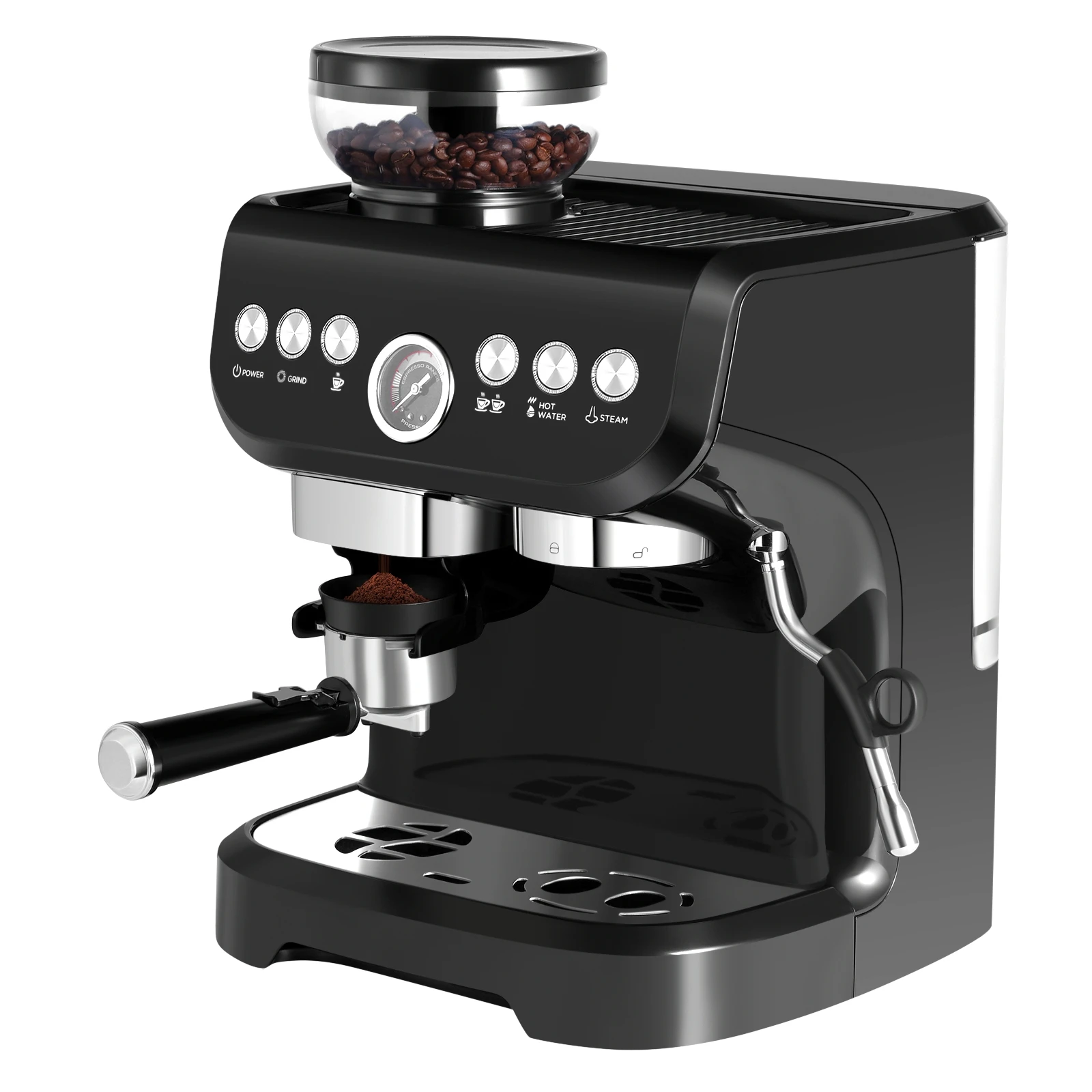 

USA Warehouse Professional High Quality Manual With Grinder Grinding Coffee Machine