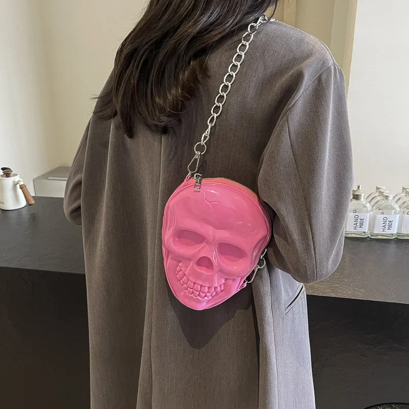 Сумка на плечо для Хэллоуина сумка через из искусственной кожи с черепом женская