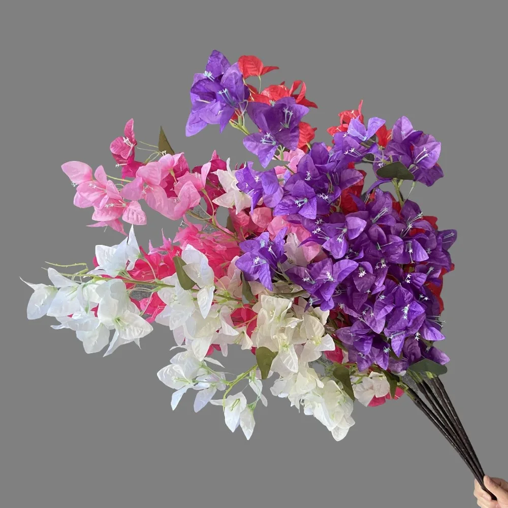 24/51 головок имитация цветка настоящий сенсорный 3D поддельный Bougainvillea Spectabilis