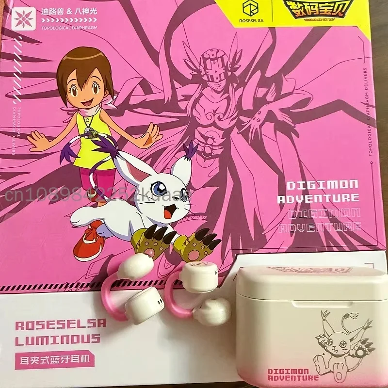 Фото Беспроводные Bluetooth-наушники Digimon Adventure Limited Box Ear Clip: легкие, для спорта на открытом воздухе, идеальный подарок для любителей аниме №1