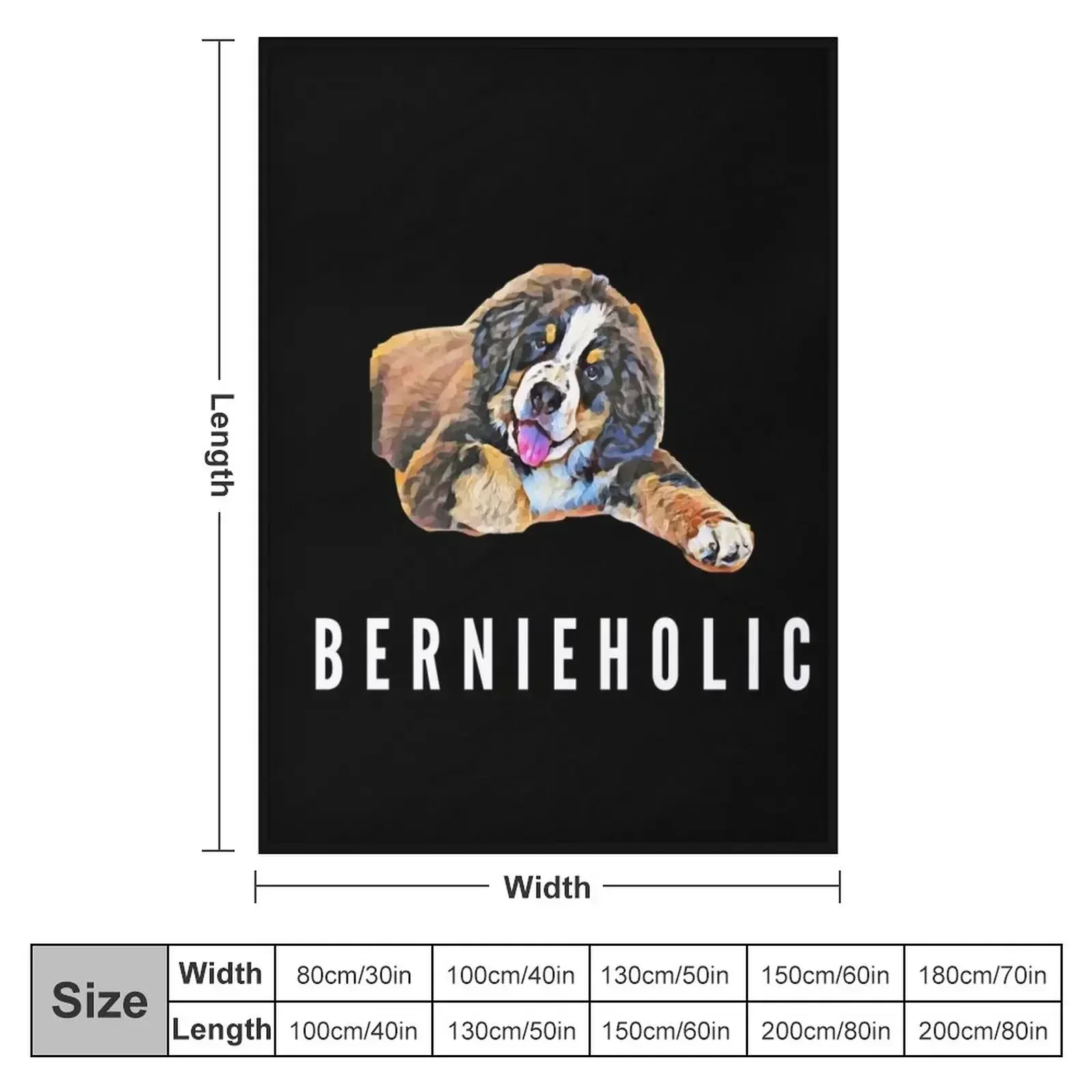 Бернихолик - Бернский зенненхундский рисунок собаки пледы мягкие одеяла и для