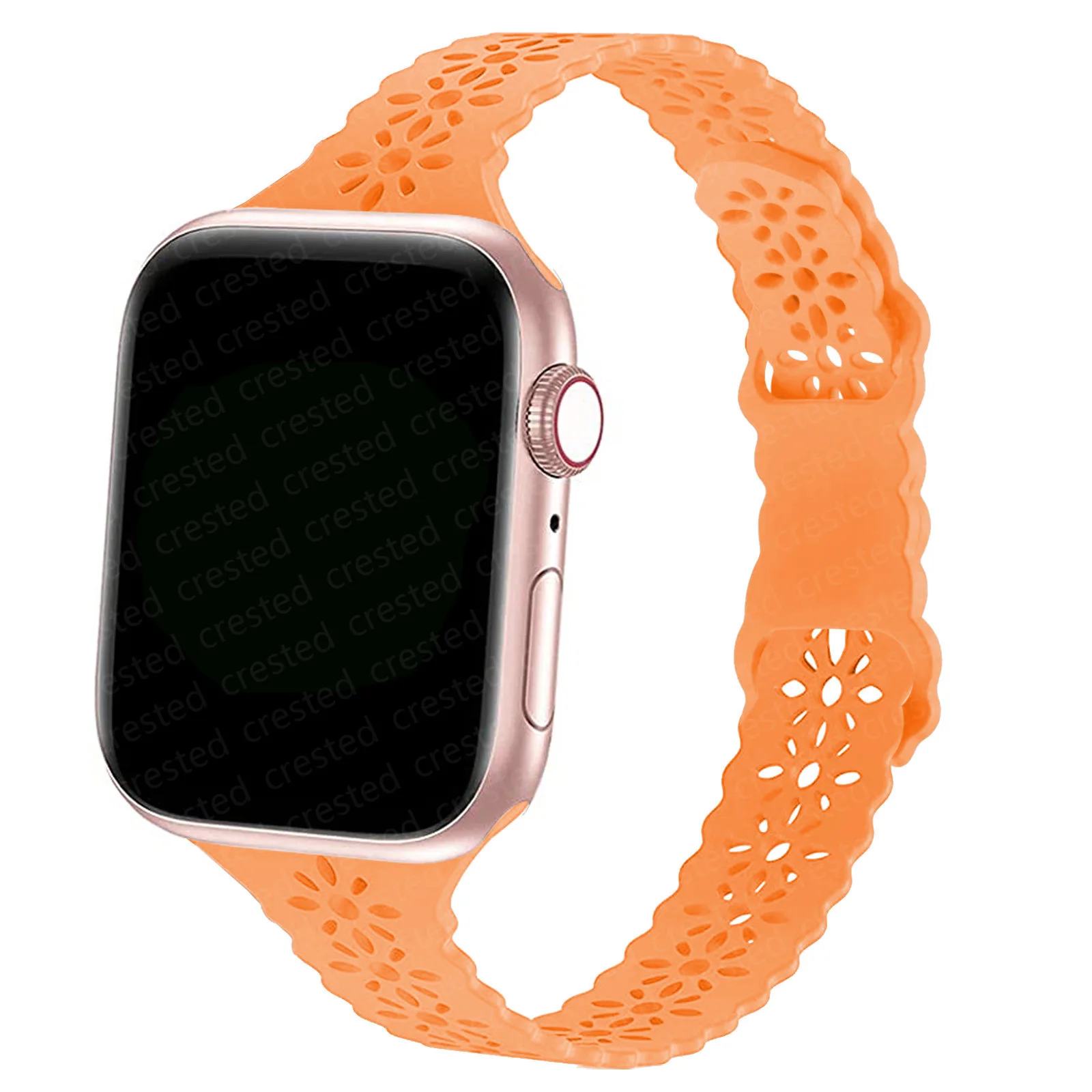 Ремешок силиконовый для Apple Watch band 44 мм 40 45 41 38 42 браслет наручных часов iWatch Series 3 4 5 6