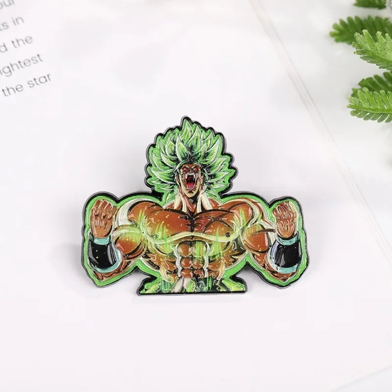 Эмалированная булавка в виде аниме Драконий жемчуг булавки для лацканов Милые