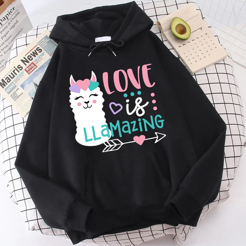 

Толстовка с капюшоном для мужчин и женщин, симпатичная толстовка с мультяшным изображением овечьей шерсти, толстовка с капюшоном с надпись...