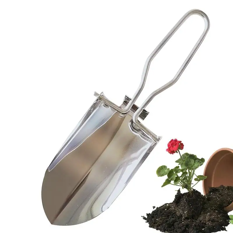 

Portable Stainless Steel Garden Shovel Outdoor Camping Shovel Multifunctional Mini Folding Engineer Shovel Garden Tool