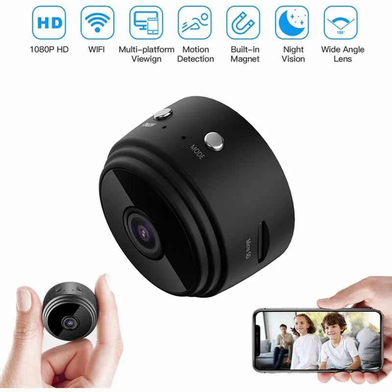 

1080P A9 IP Mini Camera Wireless Wifi Security Remote Control Surveillance Night Vision Mobile Detection Recorder Camer