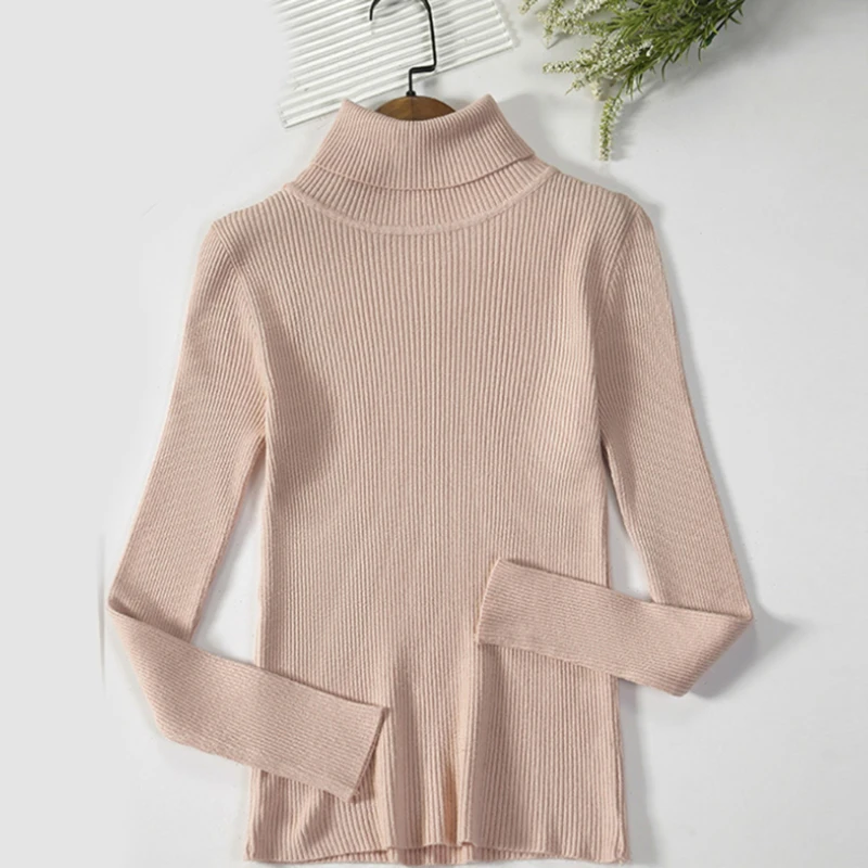 

Sweater Women Of Solid Color Turtleneck Knitting With A Bottoming Shirt Unif Sweater New Style Winter Clothes New 2022