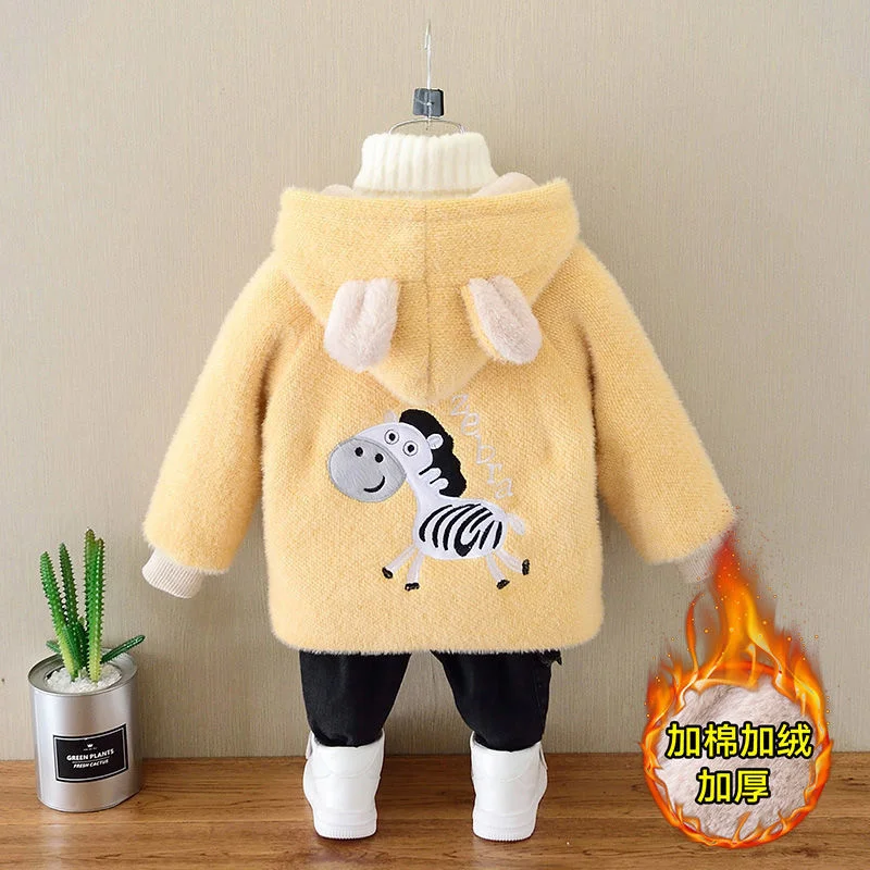 Пальто для мальчиков куртка хлопковая верхняя одежда ветровка 2023 утепленная