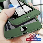 Чехол для телефона с полным покрытием 360 градусов для iPhone 13, 12, 11 Pro Max, XS, XR, X, 7, 8 Plus, 6, 6S, 5 5S SE, 2020 противоударный защитный чехол со стеклом