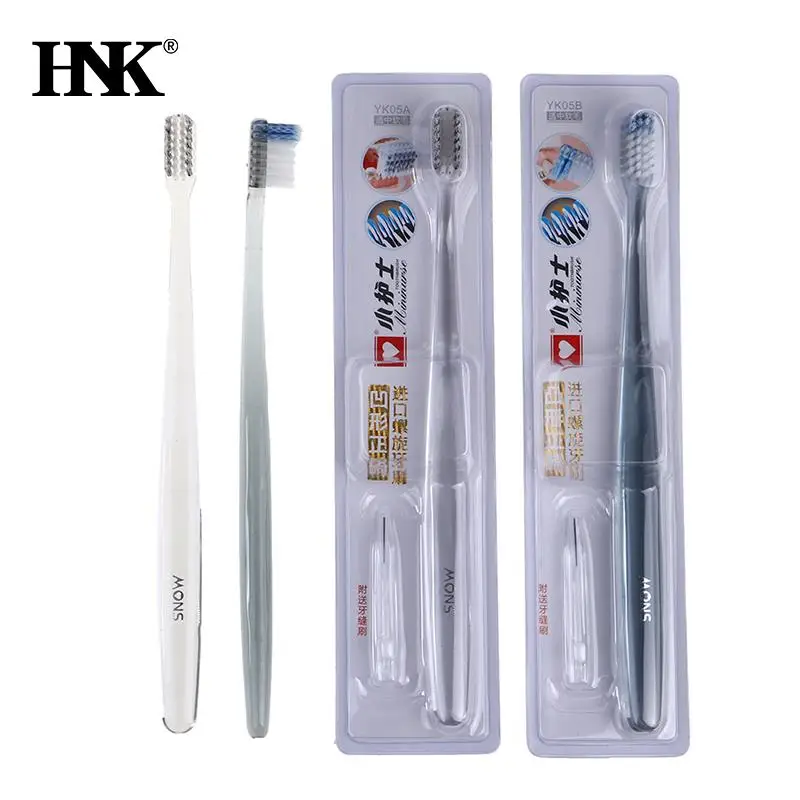 

Oral Hygiene Care Ultra-fine Soft Hair Eco Friendly Portable Travel Tooth Brush Fiber Nano With Interdental Brush