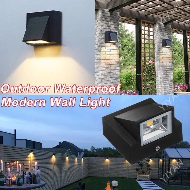 Led Wall Light Outdoor Waterproof 5W 10W Modern Aluminum for Garden Hotel Porch Lamp Corridor Stairs Bedroom