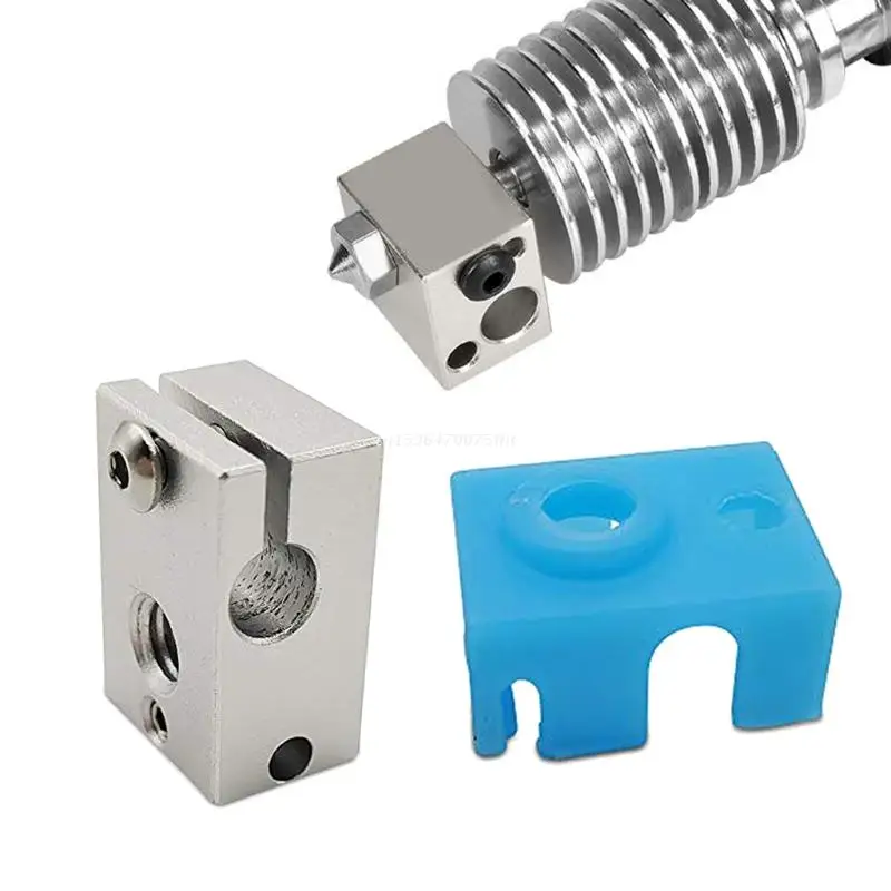 

v6 New Heating Aluminum Block Heating Block e3d Printer Accessories Extruded Dropship