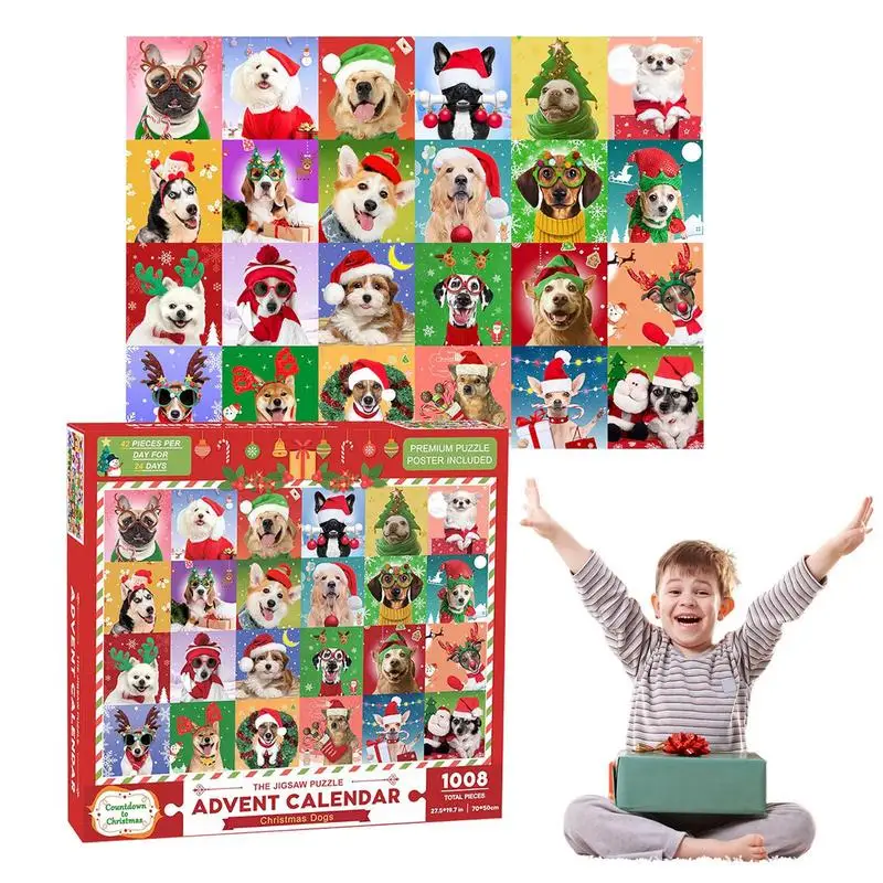 

24 Days Christmas Puzzle Advent Calendar Christmas Holiday Advent Calendar For Kid Christmas Gift Countdown Calendar for kids