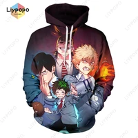 fall thin polyester sweater my hero academia print hoodie casual mens ladies pullovers new tops fun boys clothes